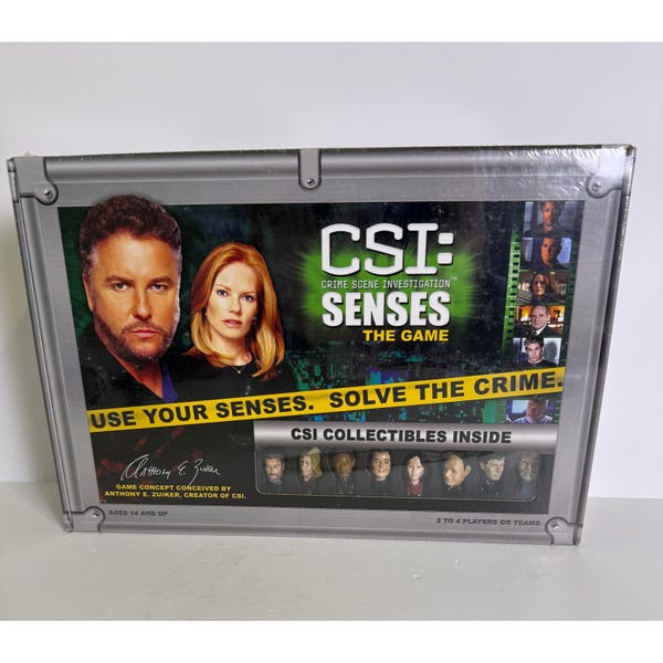 CSI Crime Scene Investigation Senses Board Game New Sealed 2005 SBG 3210