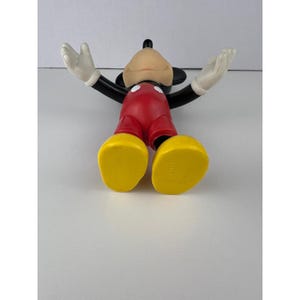 Figura de juguete de vinilo vintage de Mickey Mouse de Disney con brazos y piernas móviles de 6,5 pulgadas imagen 10