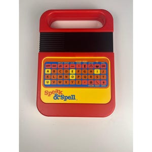 Vintage 1980s Texas Instruments Speak & Spell Educational Toy RedTested  Works