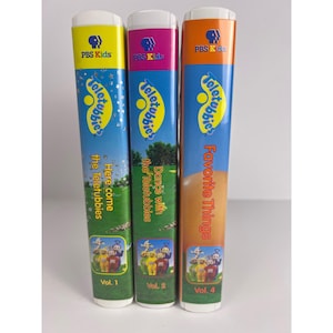 PBS Kids Teletubbies VHS Lot Volúmenes 1 2 4 Serie de TV educativa para niños