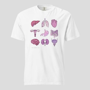 Histo Organs Tee • Comfort Colors Unisex T-Shirt • Pathology, Histology, Lab Tech, Medical Student Graphic T-shirt Gift