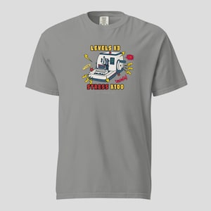 Levels x3, Stress x100 Tee • Comfort Colors Unisex T-Shirt • Pathology, Histology, Lab Tech, Medical Student Graphic T-shirt Gift