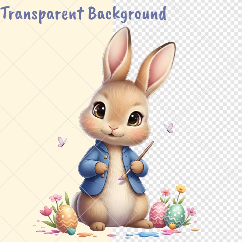 Peter Rabbit Drawings Spring Spring Funny Peter Rabbit Watercolor Clipart | Spring Bunny PNG ...