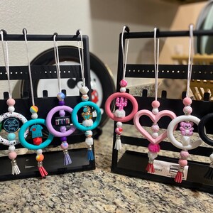 Silicone beaded car charms