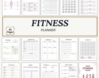 Fitness Planner Journal: Workout, Meal & Weight Loss Tracker