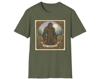 Ohio Grassman T-Shirt | Bigfoot Sasquatch Vintage Art