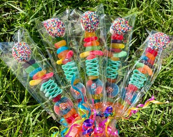 10+ Candy Kabobs: Kids Birthday Party Favors