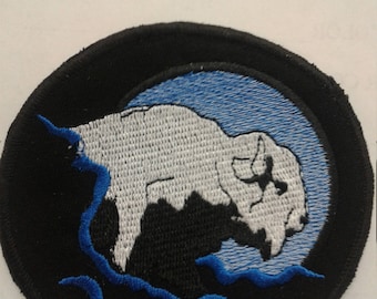 White Buffalo with Blue Moon patch