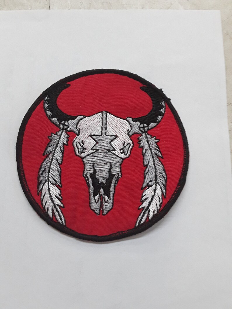 buffalo skull patch image 1