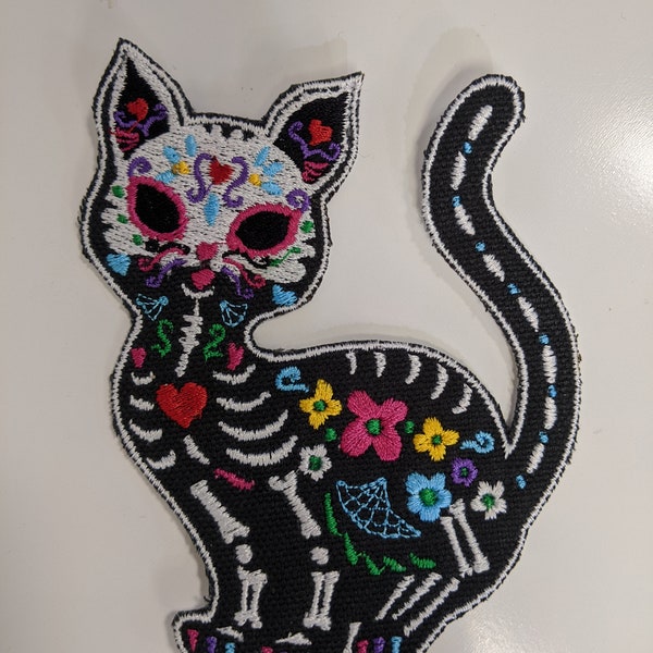 Day of the Dead Cat Patches (Multiple Styles)