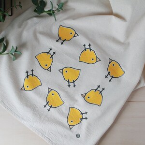 Flour Sack Tea Towel with Birds image 5