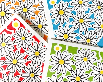 Daisy Cards 4 pack