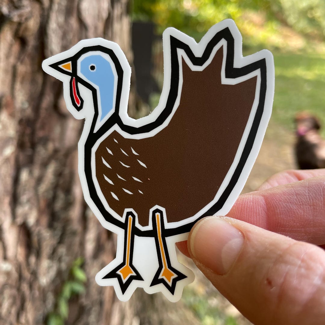 Pattern Sticker Turkey Turkey Sticker - Etsy