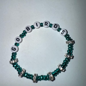Go Birds Midnight Green Philadelphia Eagles Bracelet