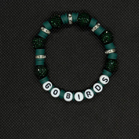 GO BIRDS Rhinestone Bracelet: Philadelphia Eagles Team Pride