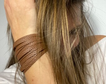 cuff tube camel brown