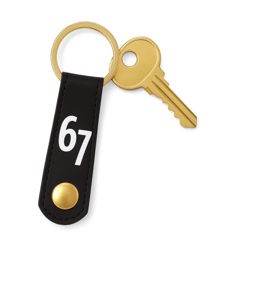 67 Keychain. Six Seven Teen Trend. Snap Keychain. - Etsy