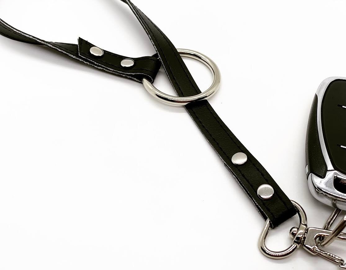 Key Leash. Purse Key Finder. Faux Leather Key Keeper. Choose Color