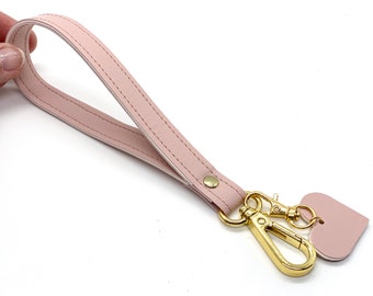 wristlet strap with heart charm. keychain purse. faux leather. handbag fob. design your own.