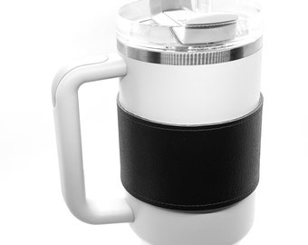 Stanley sleeve faux leather tumbler insulated cup wrap. 30oz or 40oz.