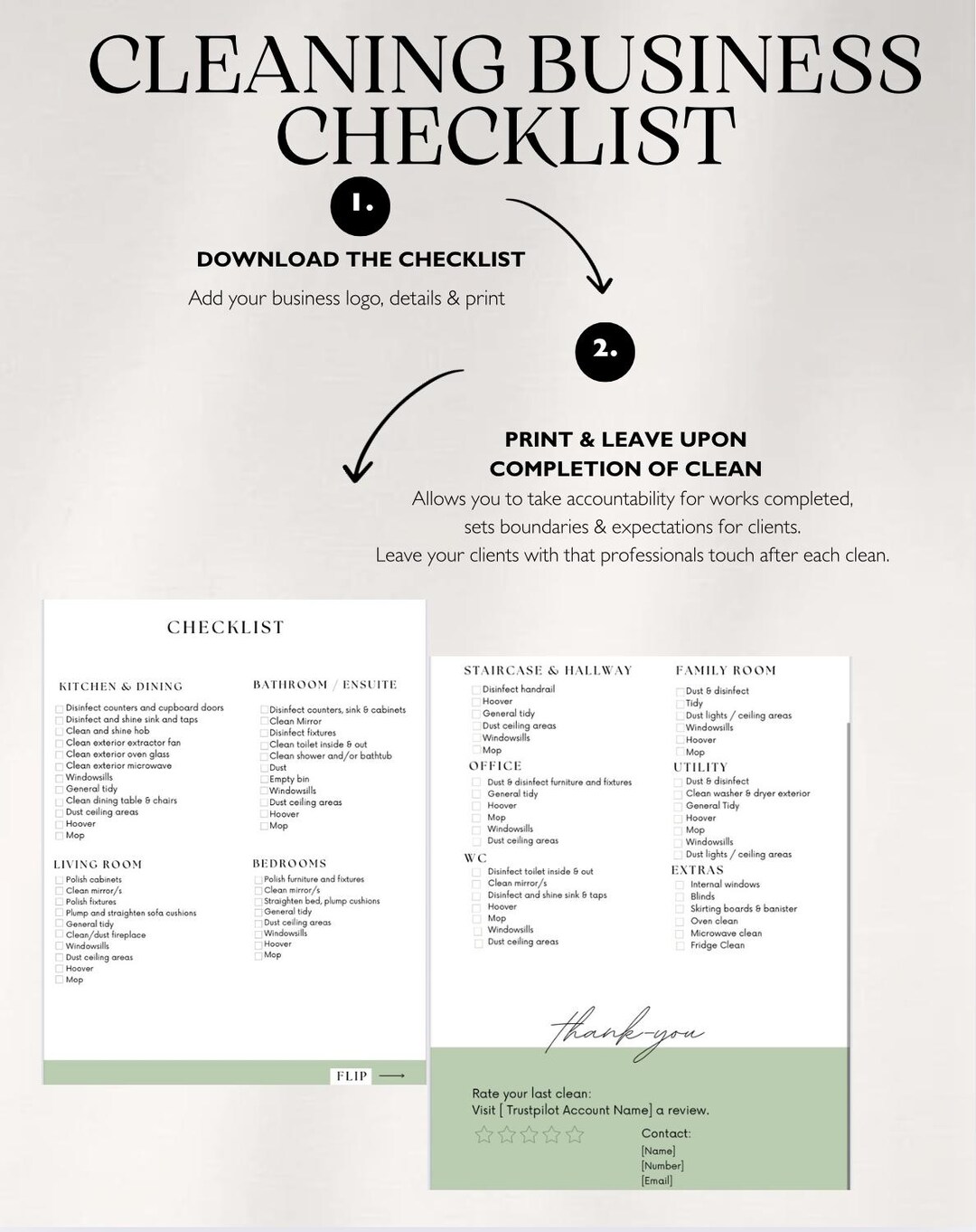 Cleaning Business Checklist - Etsy Australia