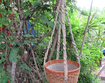 Hemp 40 1/2 No Beads Macrame Plant Hanger