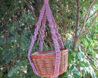 Teaberry 28 Inch No Beads Macrame Plant Hanger