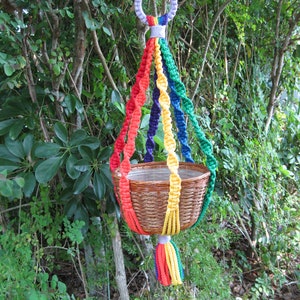 LGBTQ 30 Inch Macrame Plant Hanger