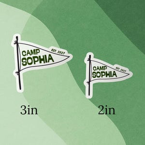 Custom Camp Bachelorette Party Stickers - Personalized Favors image 3