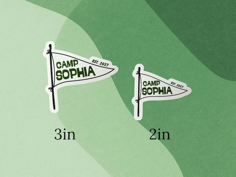 Custom Camp Bachelorette Party Stickers - Personalized Favors image 3