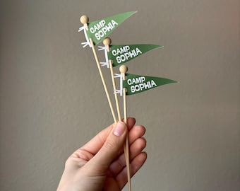 Personalized Camp Bachelorette Drink Stirrers | Custom Cocktail Sticks, Bridal Shower Decor