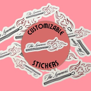 Custom Wedding Match Stickers | Party Favors, Bachelorette