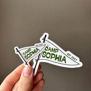 Custom Camp Bachelorette Party Stickers - Personalized Favors image 2