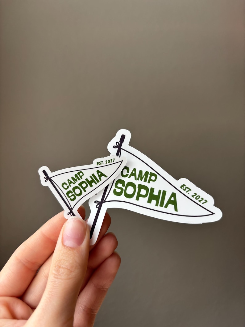 Custom Camp Bachelorette Party Stickers - Personalized Favors image 2