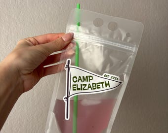 Custom Bachelorette Drink Pouches | Camp Bach Party Supplies (17oz)