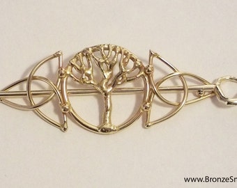 Bronze Celtic Tree of Life Barrette