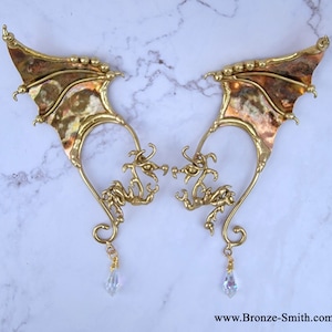 Pair of Winged Dragon Ear Wires