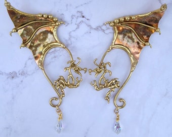Pair of Winged Dragon Ear Wires