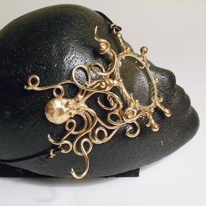 Bronze Steampunk Octopus Monocle image 2