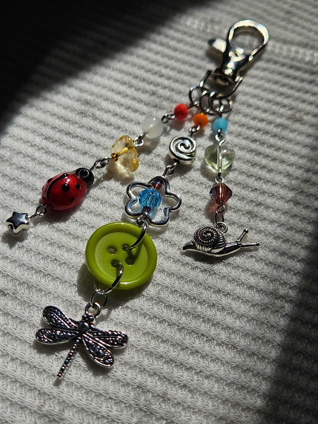 Whimsy Bug Keychain, Bag Charm, Ladybug, Dragonfly, Snail Keychain, Y2K ...