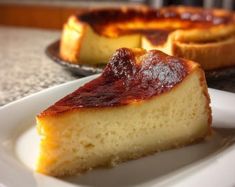 Tarta de queso vasca fácil