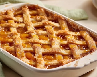 Pfirsich Cobbler Rezept: Klassisches Hausgemachtes Dessert (Download)