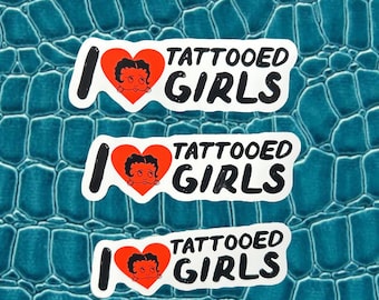 Pegatina de chicas tatuadas <3