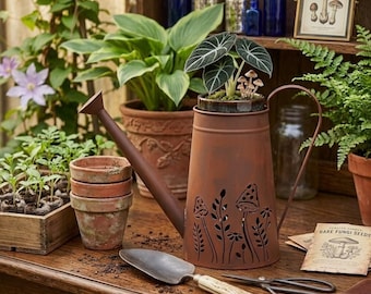 Vintage Galvanized Watering Can, Garden Decor - Etsy