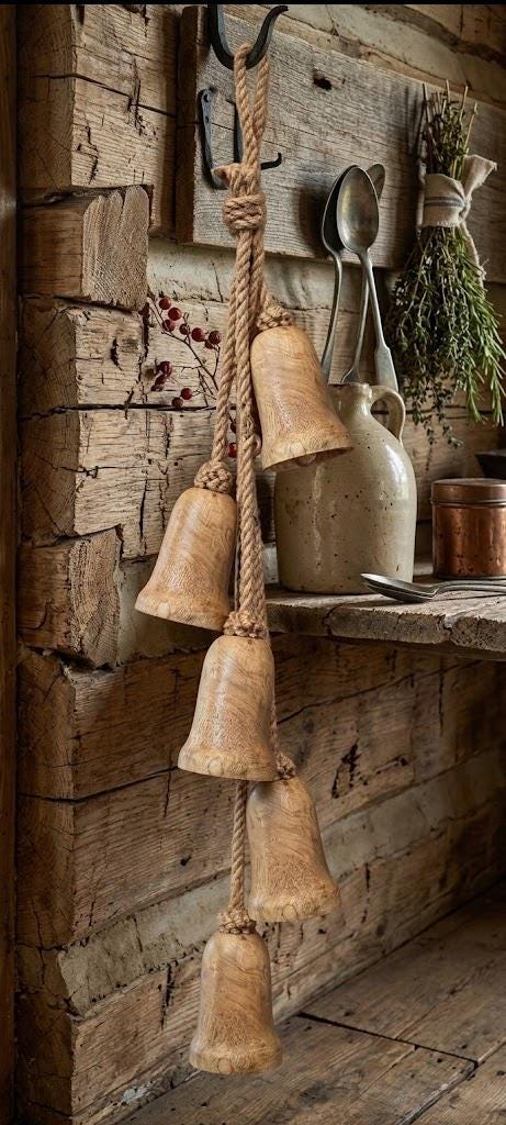 Vintage Wooden Cow Bell - Etsy
