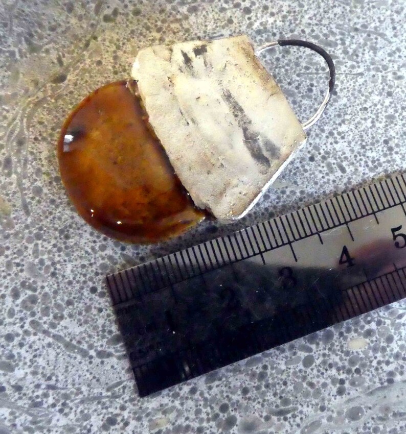 Cognac Ceramic Tuareg Inspired Pendant