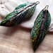 Ceramic Super Slim Leaf Earring Charms #34