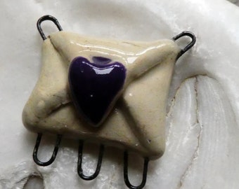 Ceramic Envelope Single Connector - Dark Purple