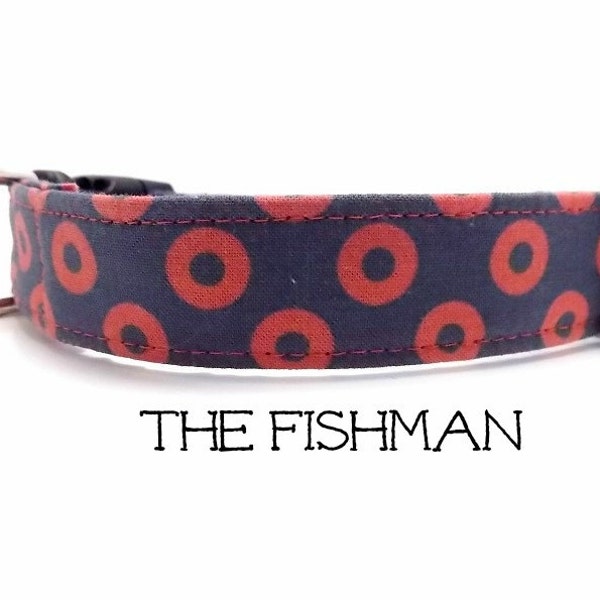 Phish Dog Collar, Fishman Dog Collar, Fishman Donut, Plastic Buckle  Collar, Fishman Donut Dog Collar, Phish Dog Leash (sold separately)