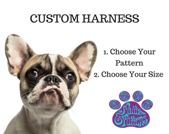 Custom Dog Harness, Step in Harness, Back Hook Harness, Small Dog Harness, Large Dog Harness, Pretty Harness, Cute Harness, Cool Harness